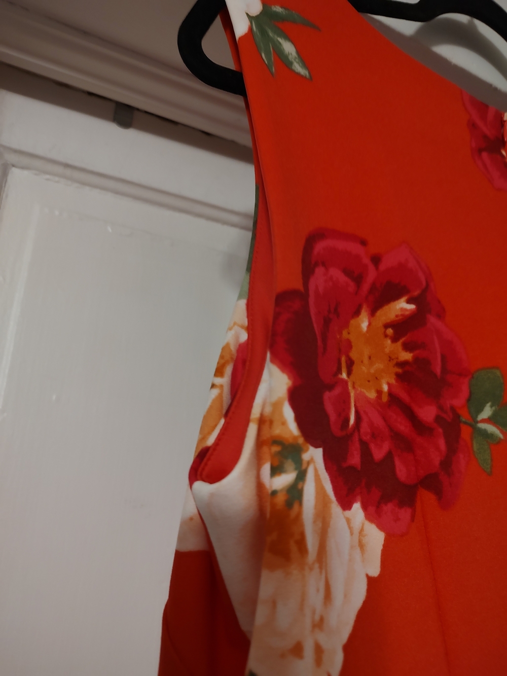 AGB Bright Red Floral Midi Dress - Picture 5 of 6